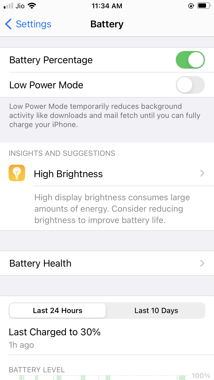 Tap on Battery Health